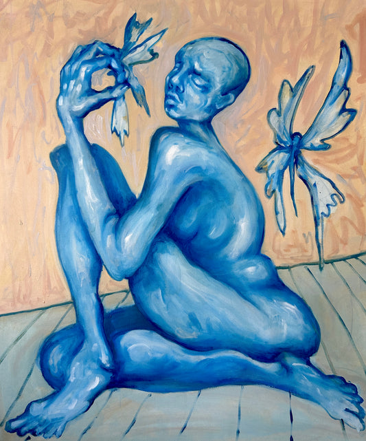 Blue butterfly baby